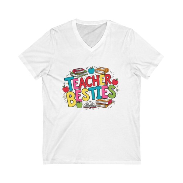 Teacher Besties - Unisex V-Neck Tee