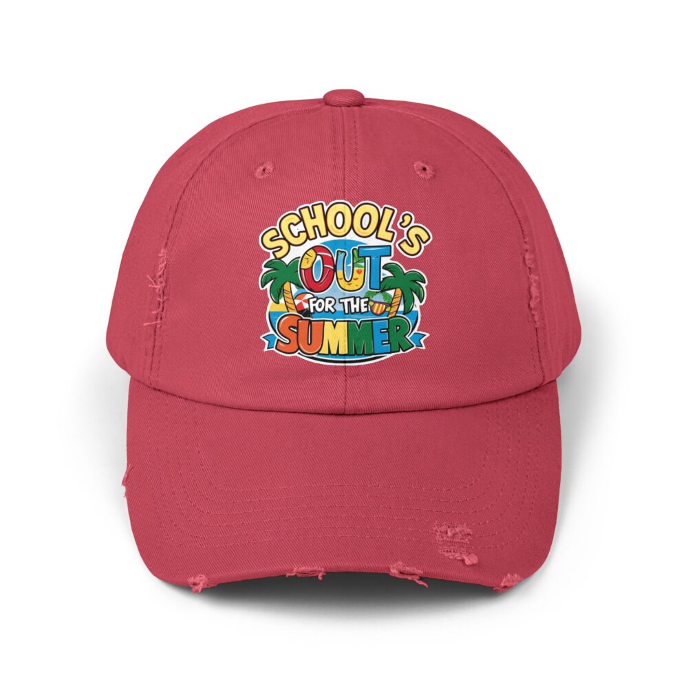 School's Out - Fun Summer Hat, Unisex Adjustable Baseball Cap - Image 29