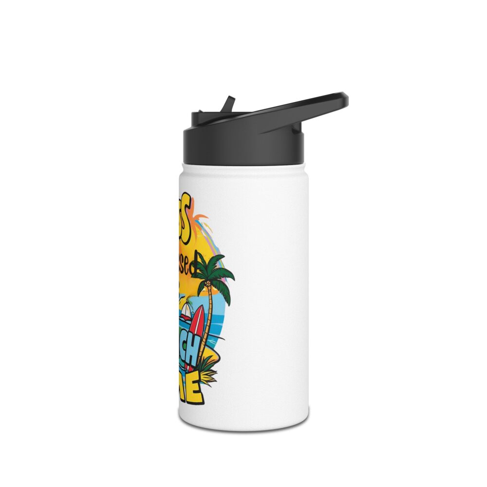 Class Dismissed It's Beach Time - Stainless Steel Water Bottle - Image 4