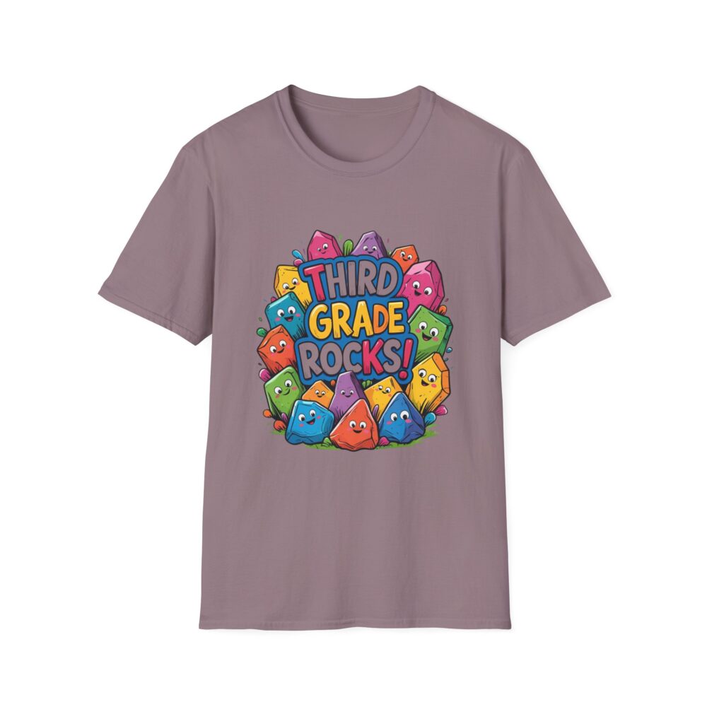 Third Grade Rocks - Unisex Soft style T-Shirt - Image 49
