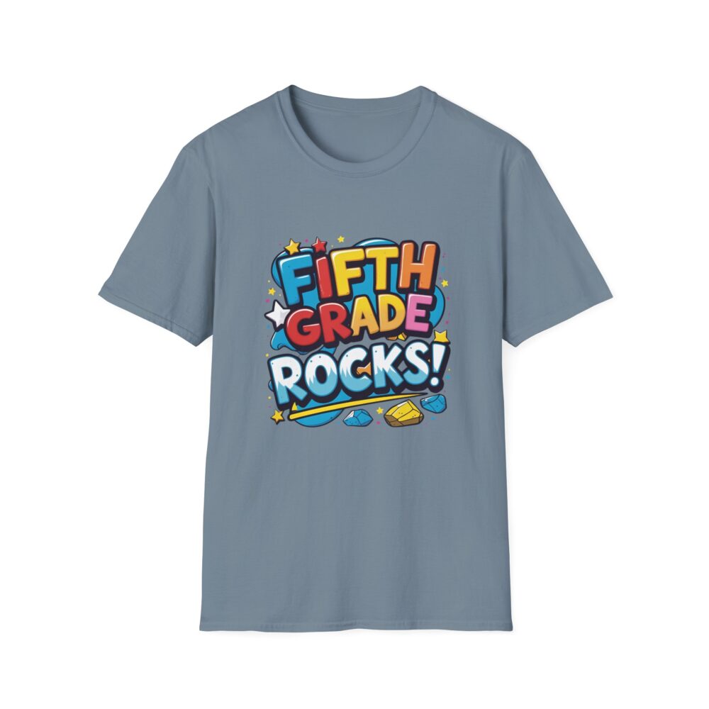 Fifth Grade Rocks - Unisex Soft style T-Shirt - Image 33