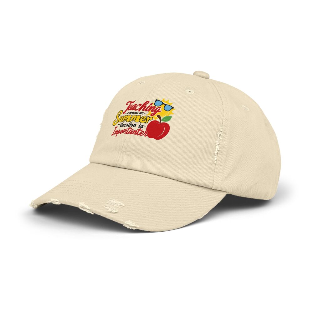 Teaching is Important But Summer is Importanter -Unisex Adjustable Baseball Cap - Image 6