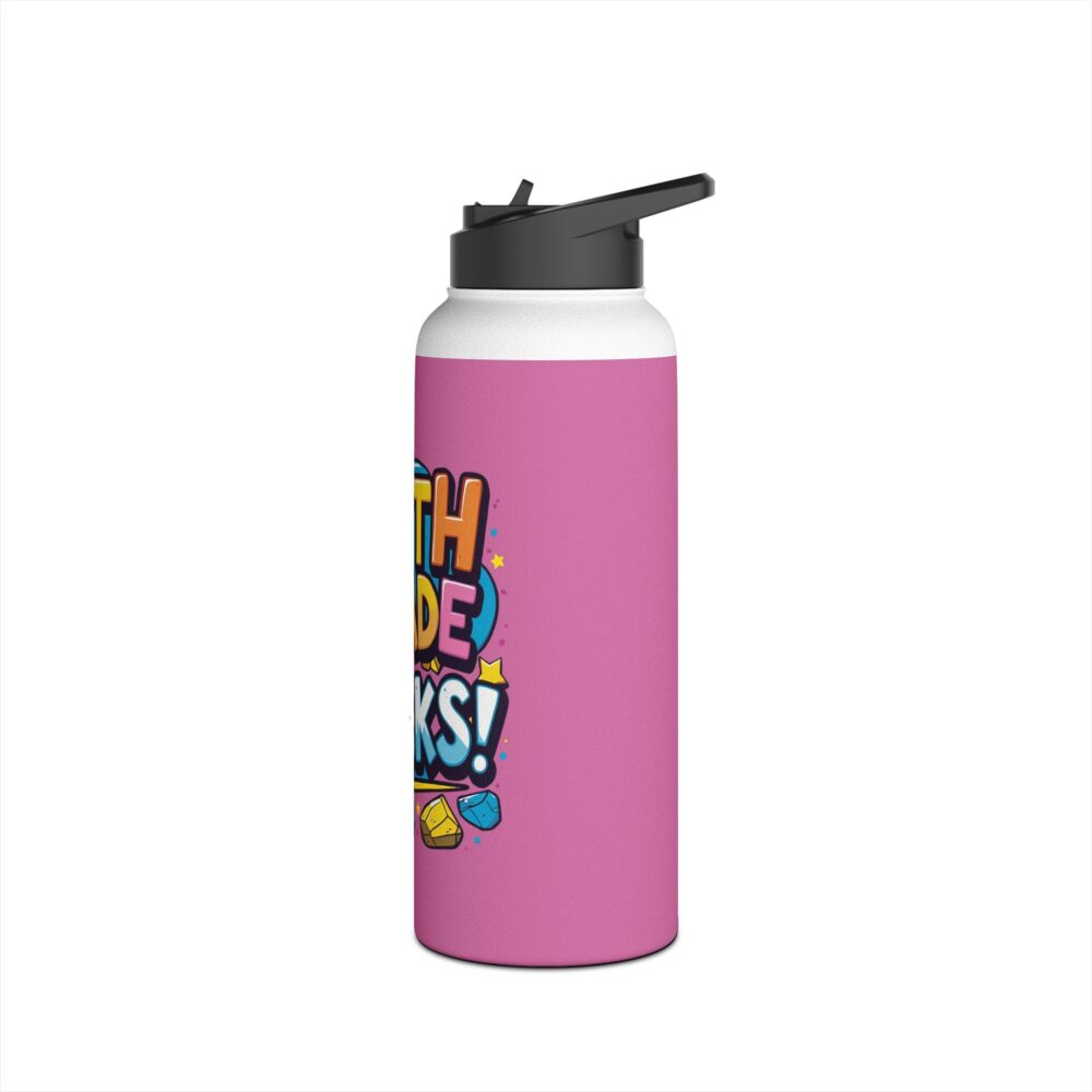 Fifth Grade Rocks (pink) - Stainless Steel Water Bottle - Image 12
