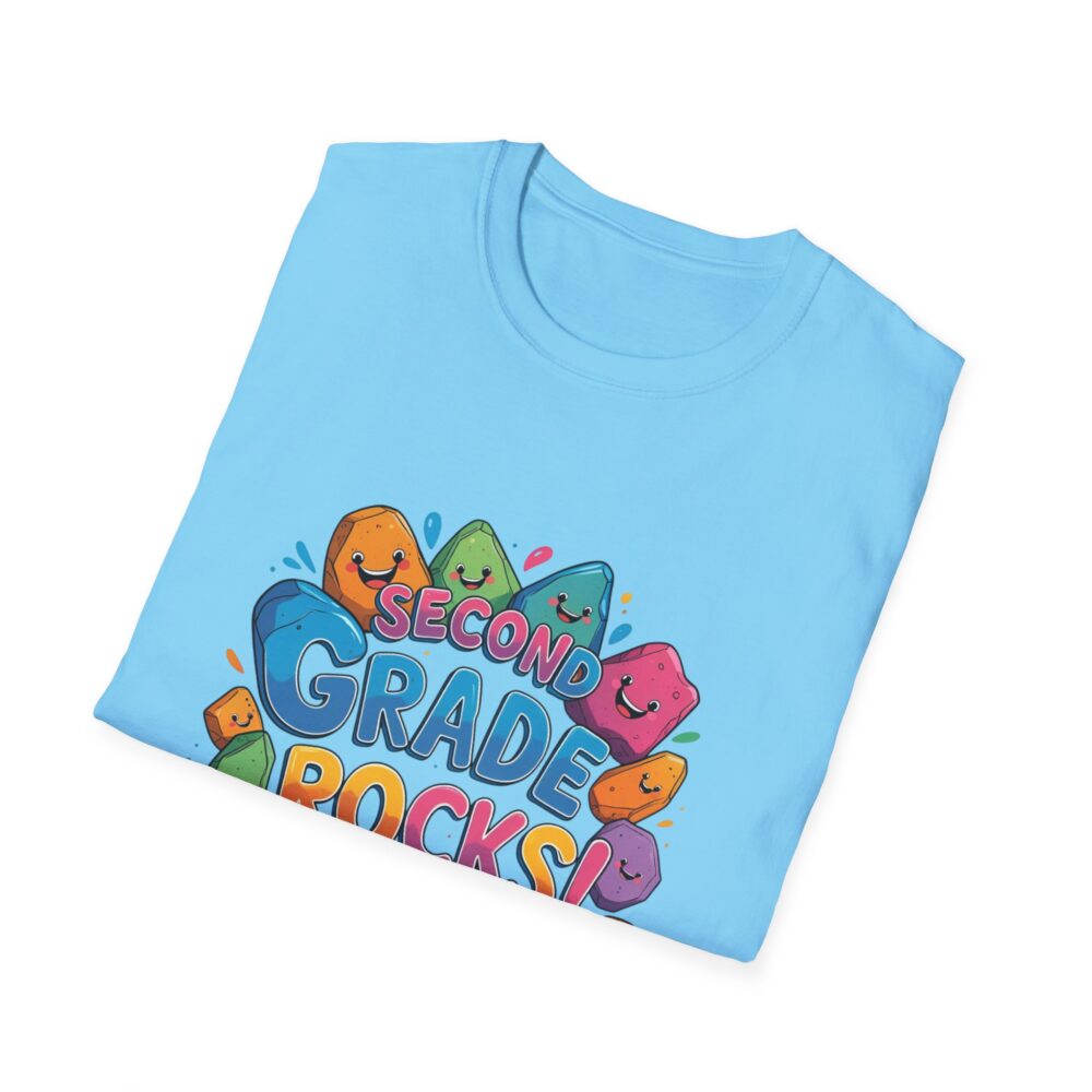 Second Grade Rocks - Unisex Soft style T-Shirt - Image 28