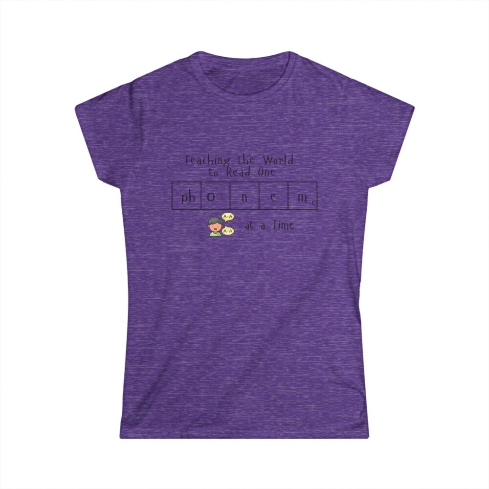 Teaching the World to Read One "Phoneme" at a Time - Women's Soft style t-shirt - Image 13