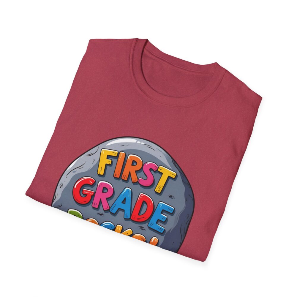 First Grade Rocks - Unisex Soft style T-Shirt - Image 60