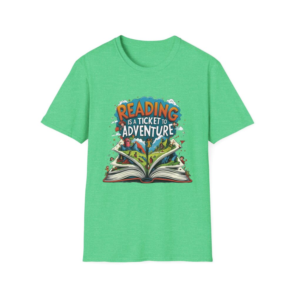 Reading is a Ticket to Adventure - Unisex Soft Style T-Shirt - Image 29