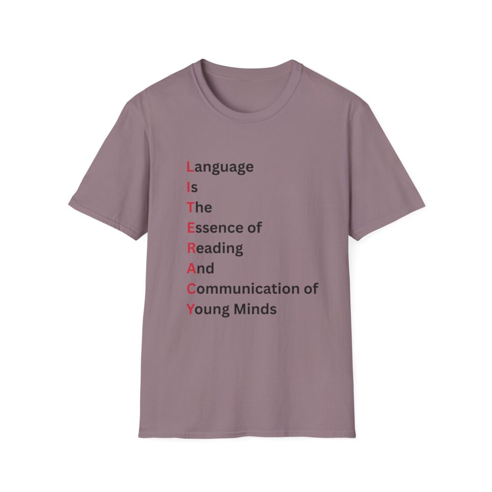 LITERACY - Unisex Soft style T-Shirt - Image 49