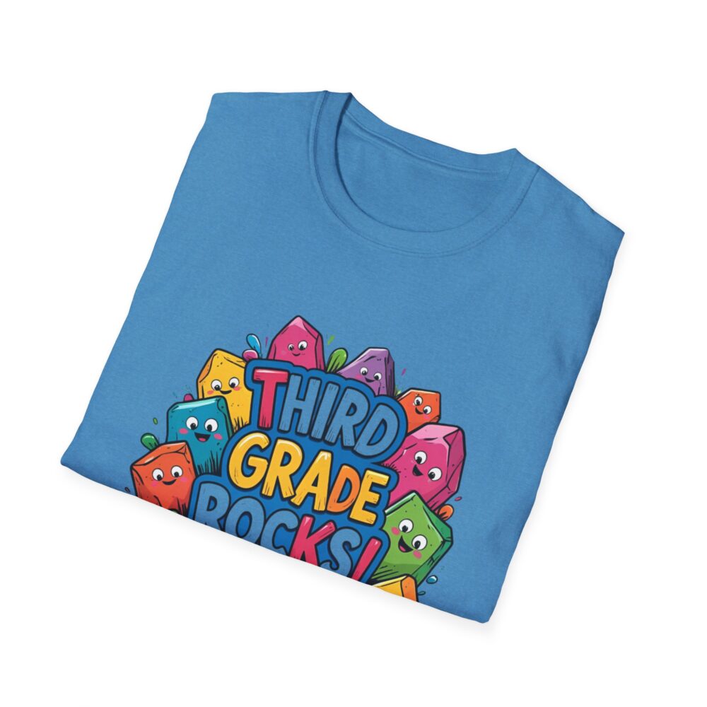 Third Grade Rocks - Unisex Soft style T-Shirt - Image 24