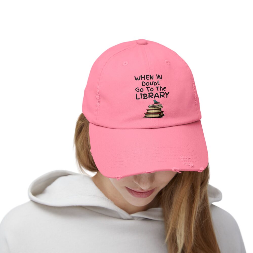 When in Doubt Go To The Library - Unisex Adjustable Baseball Cap - Image 24