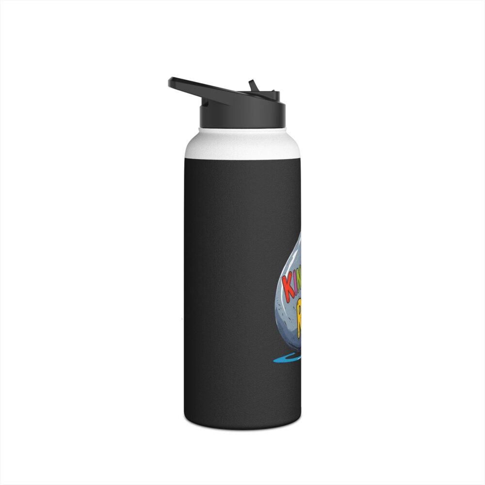 Kindergarten Rocks (black) - Stainless Steel Water Bottle - Image 11