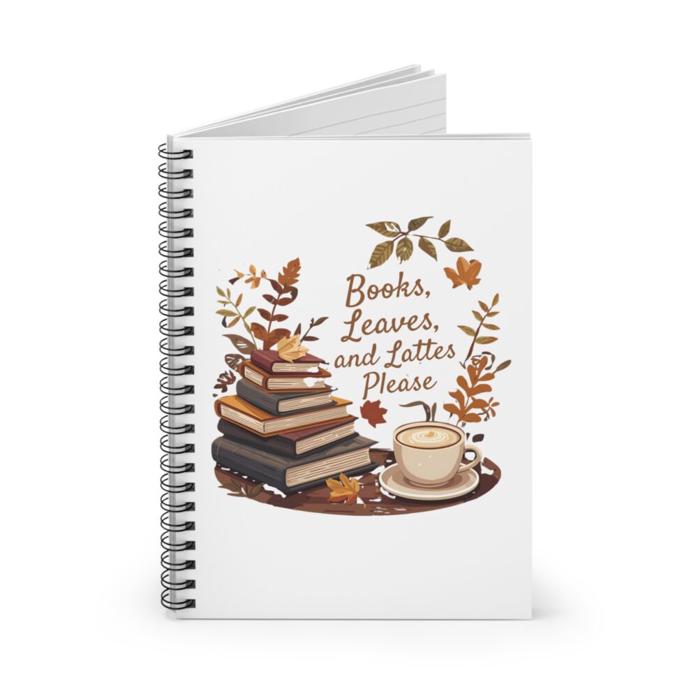 Books, Leaves, and Lattes Please - Writing Journal - Image 2