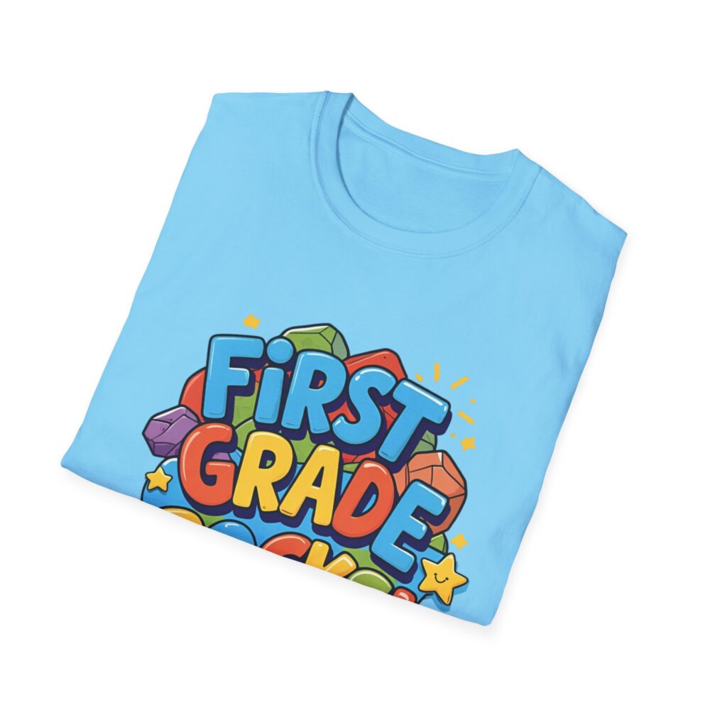 First Grade Rocks - Unisex Soft style T-Shirt - Image 28