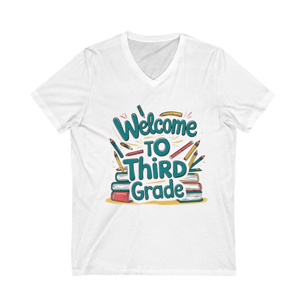 Welcome to Third Grade - Unisex V-Neck Tee