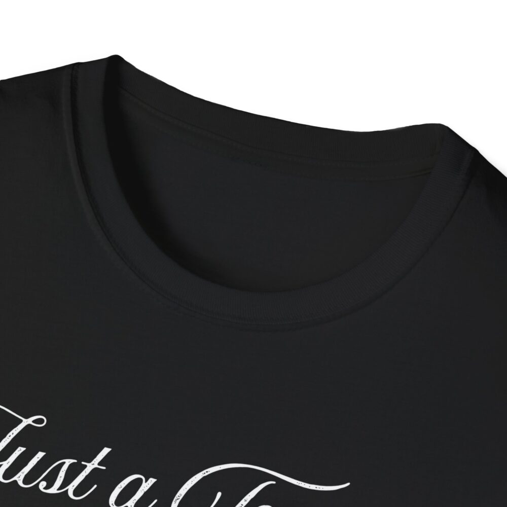 Just a Teacher Who Loves Jesus (White Print) - Unisex Soft style T-Shirt - Image 3