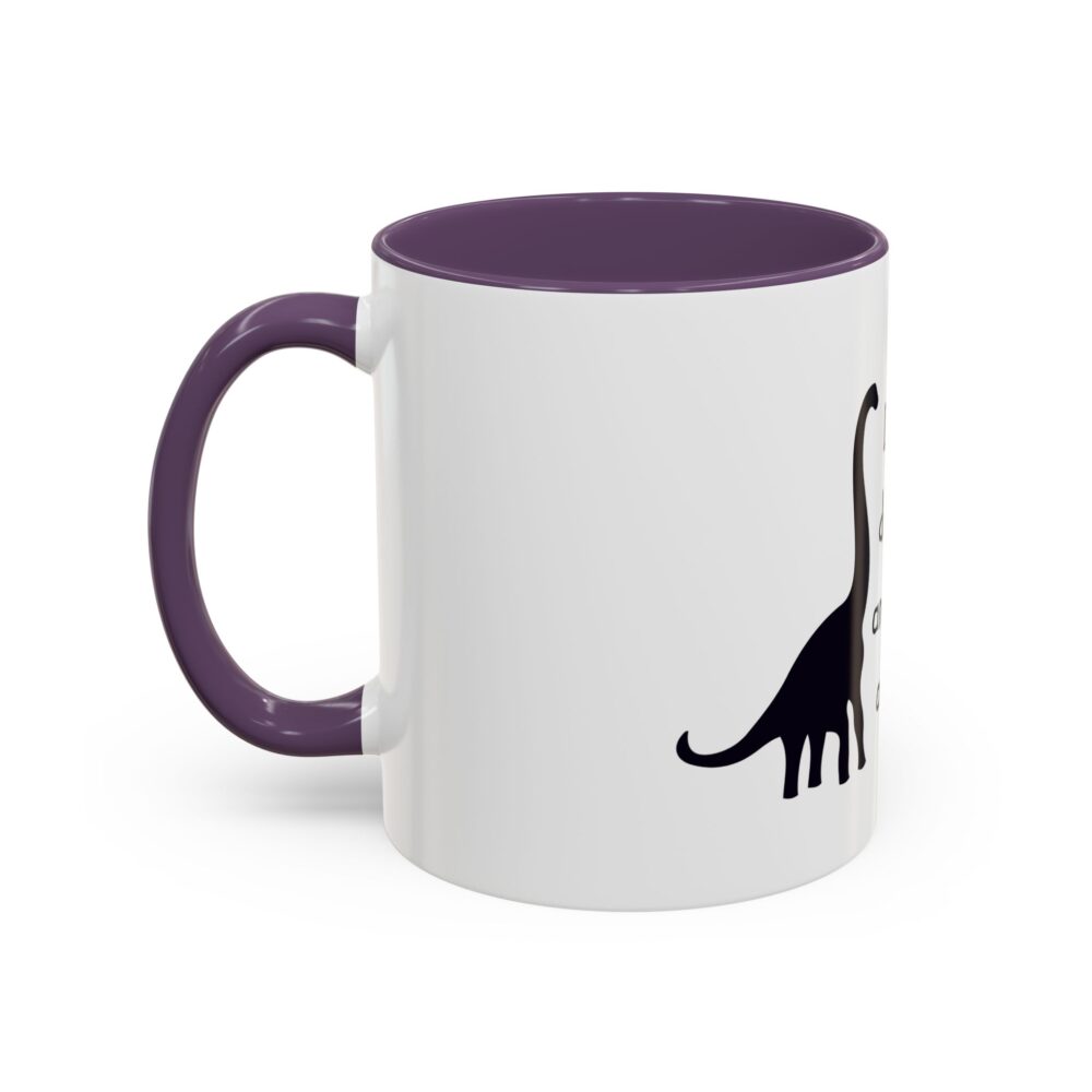 Dinosaurs Didn't Read, and Now They are Extinct (B&W) - Coffee Mug - Image 47
