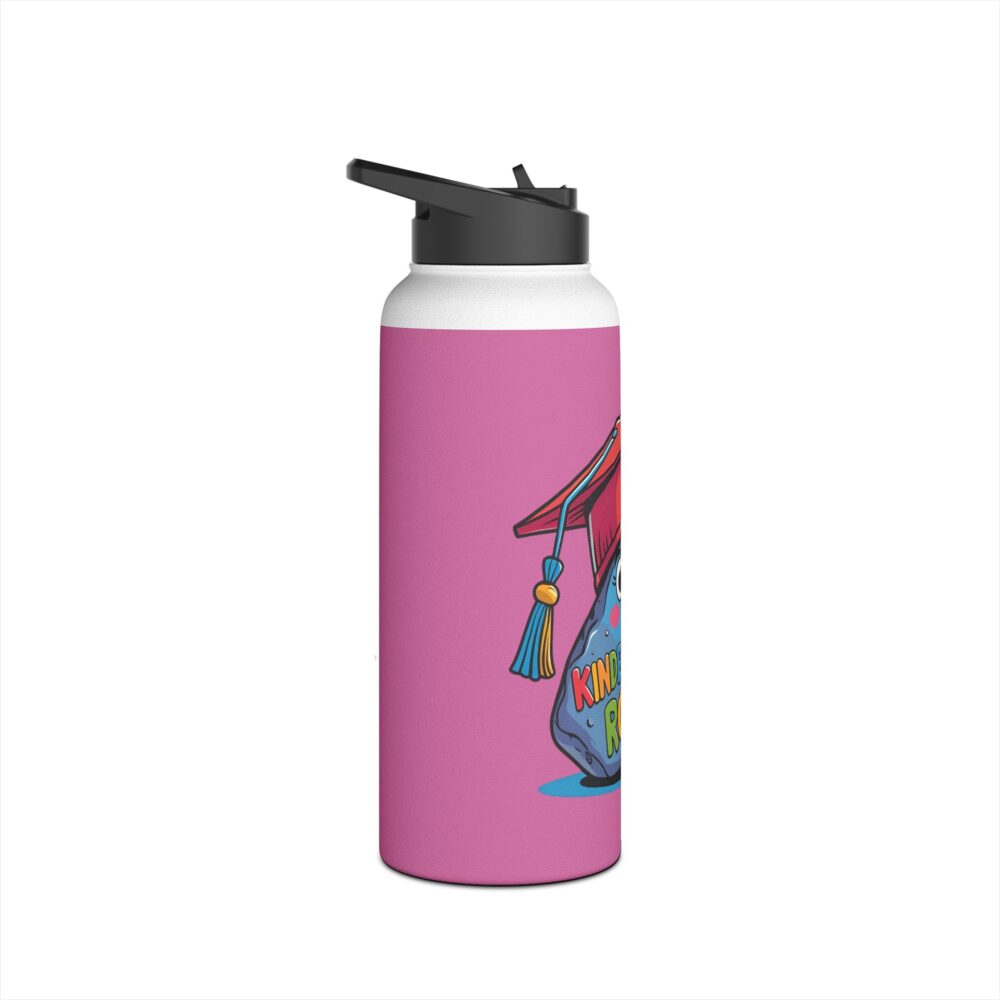 Kindergarten Rocks (pink) - Stainless Steel Water Bottle - Image 11