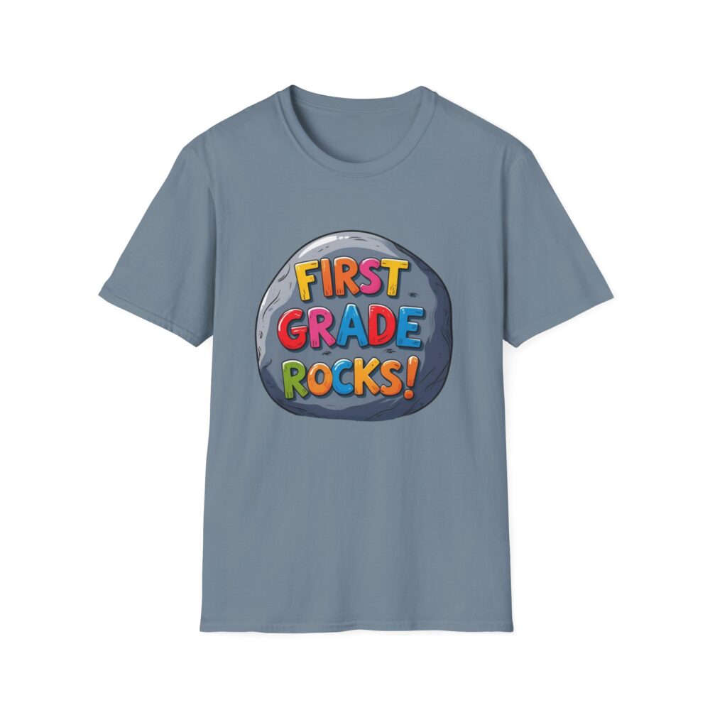 First Grade Rocks - Unisex Soft style T-Shirt - Image 33