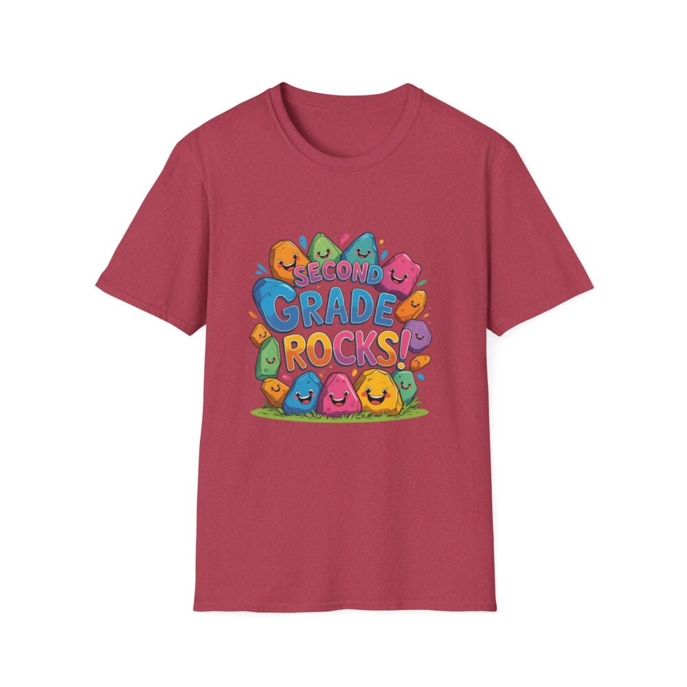 Second Grade Rocks - Unisex Soft style T-Shirt - Image 57