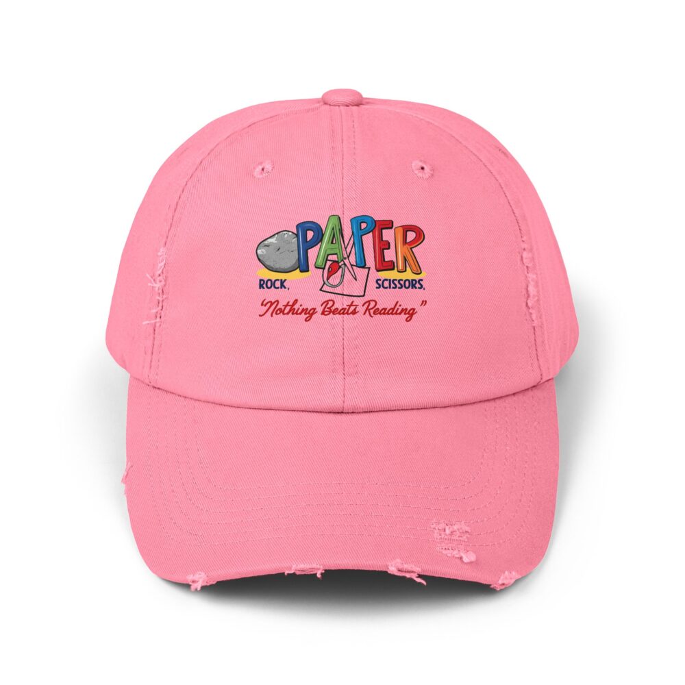 Rock, Paper, Scissors, Nothing Beats Reading - Unisex Adjustable Baseball Cap - Image 17