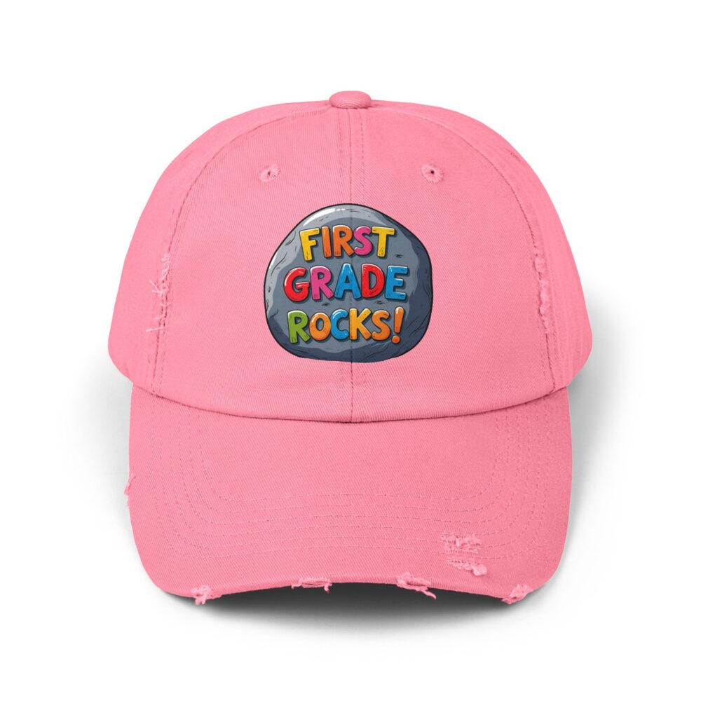 First Grade Rocks, Unisex Adjustable Baseball Cap - Image 25