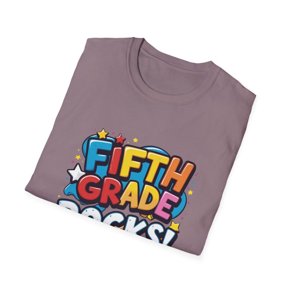 Fifth Grade Rocks - Unisex Soft style T-Shirt - Image 52