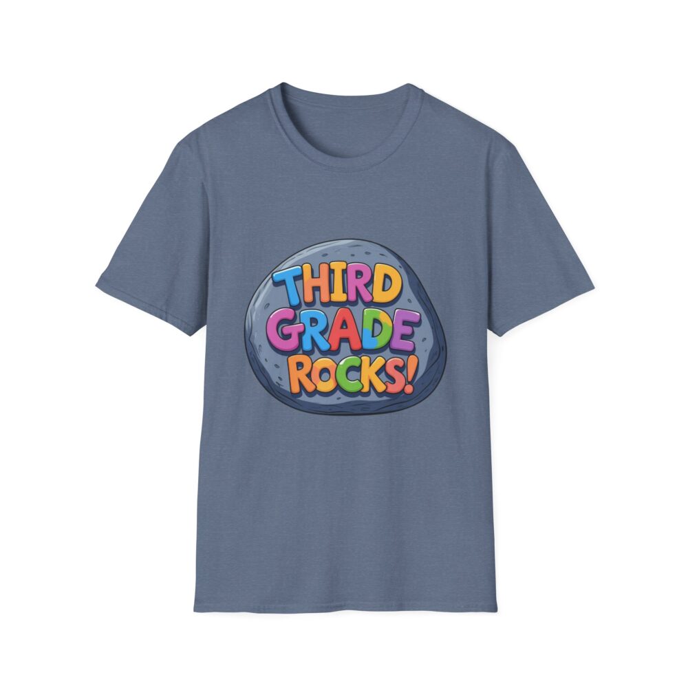 Third Grade Rocks - Unisex Soft style T-Shirt - Image 37