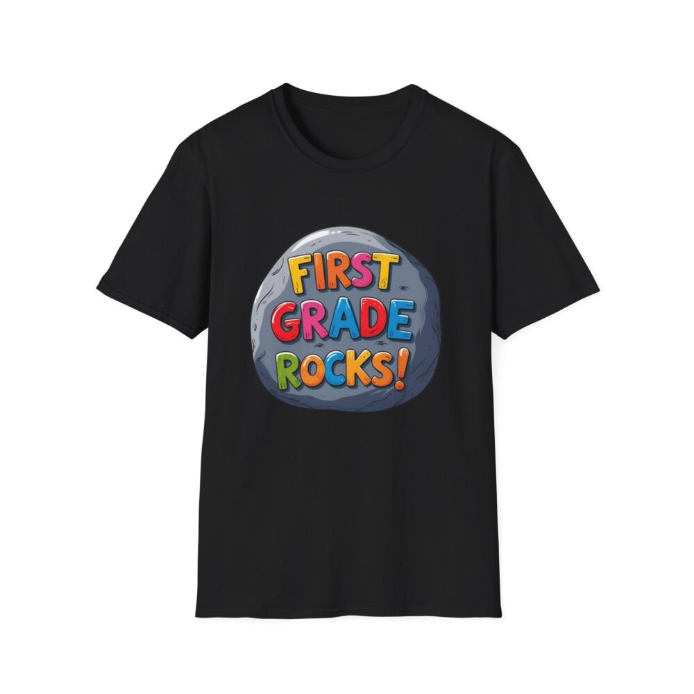 First Grade Rocks - Unisex Soft style T-Shirt - Image 5