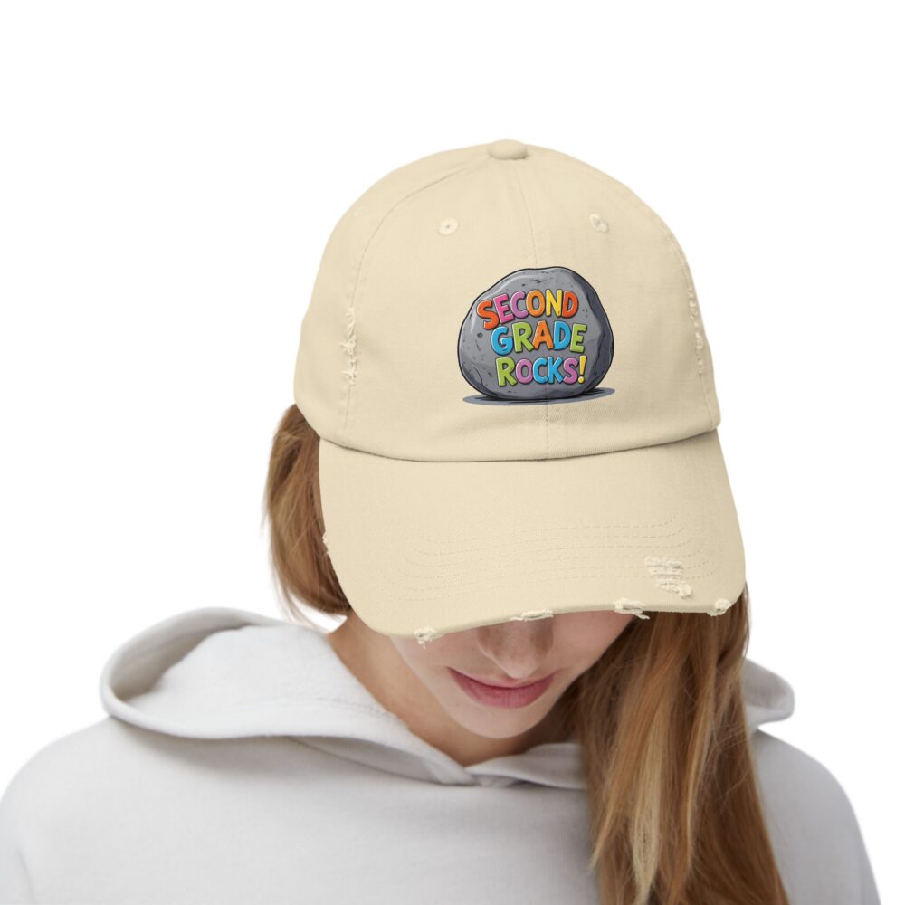 Second Grade Rocks, Unisex Adjustable Baseball Cap - Image 8