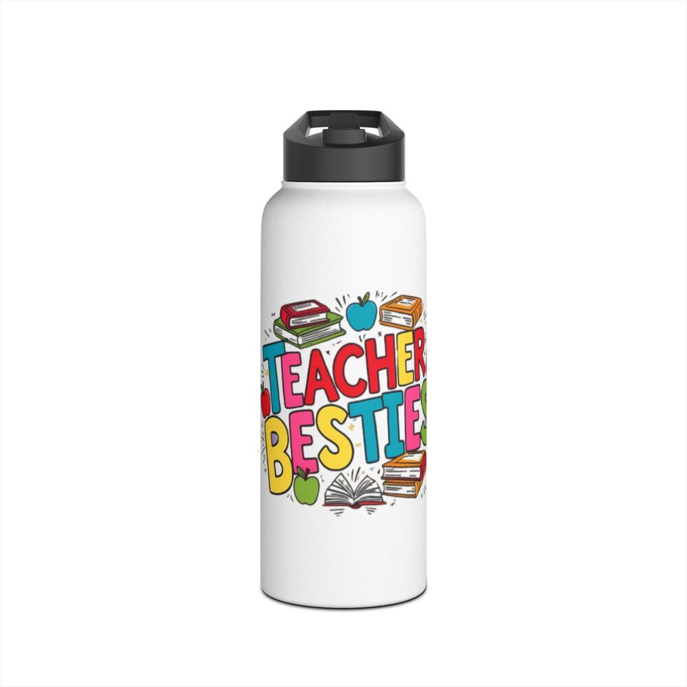 Teacher Besties - Stainless Steel Water Bottle - Image 9