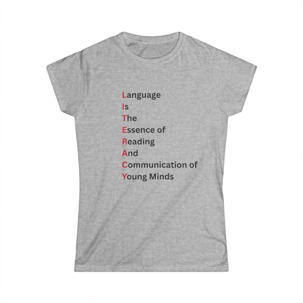 LITERACY - Women's Soft style t-shirt - Image 4