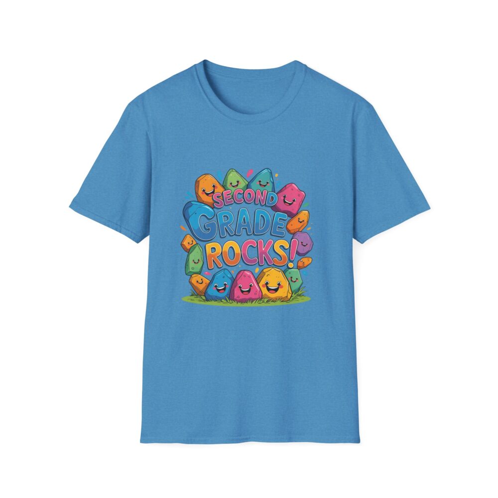 Second Grade Rocks - Unisex Soft style T-Shirt - Image 21