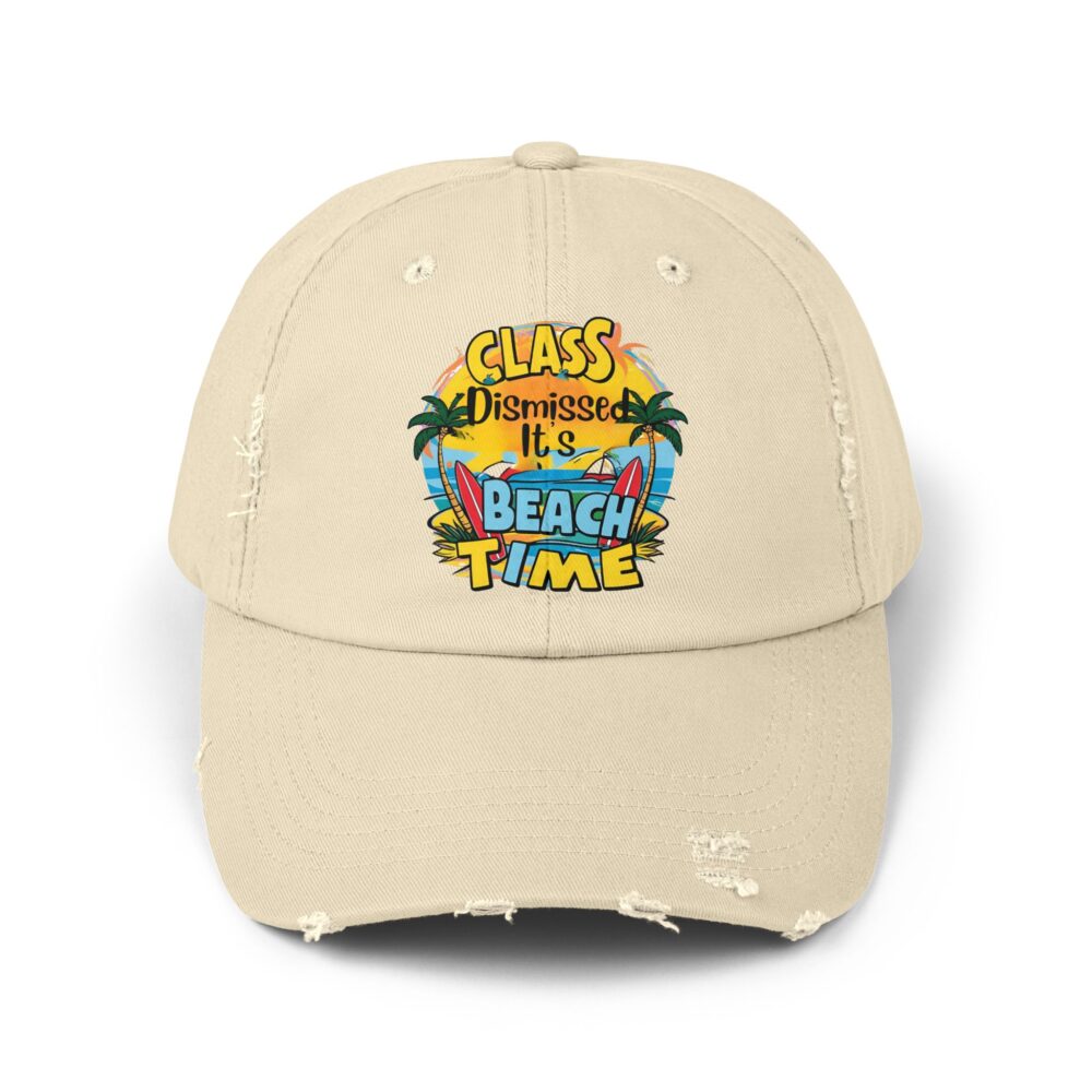 Class Dismissed It is Beach Time - Unisex Adjustable Baseball Cap - Image 5
