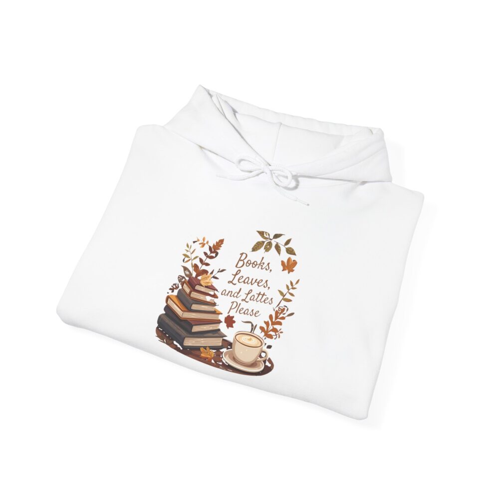 Books, Leaves, and Lattes Please - Unisex Hoodie - Image 4