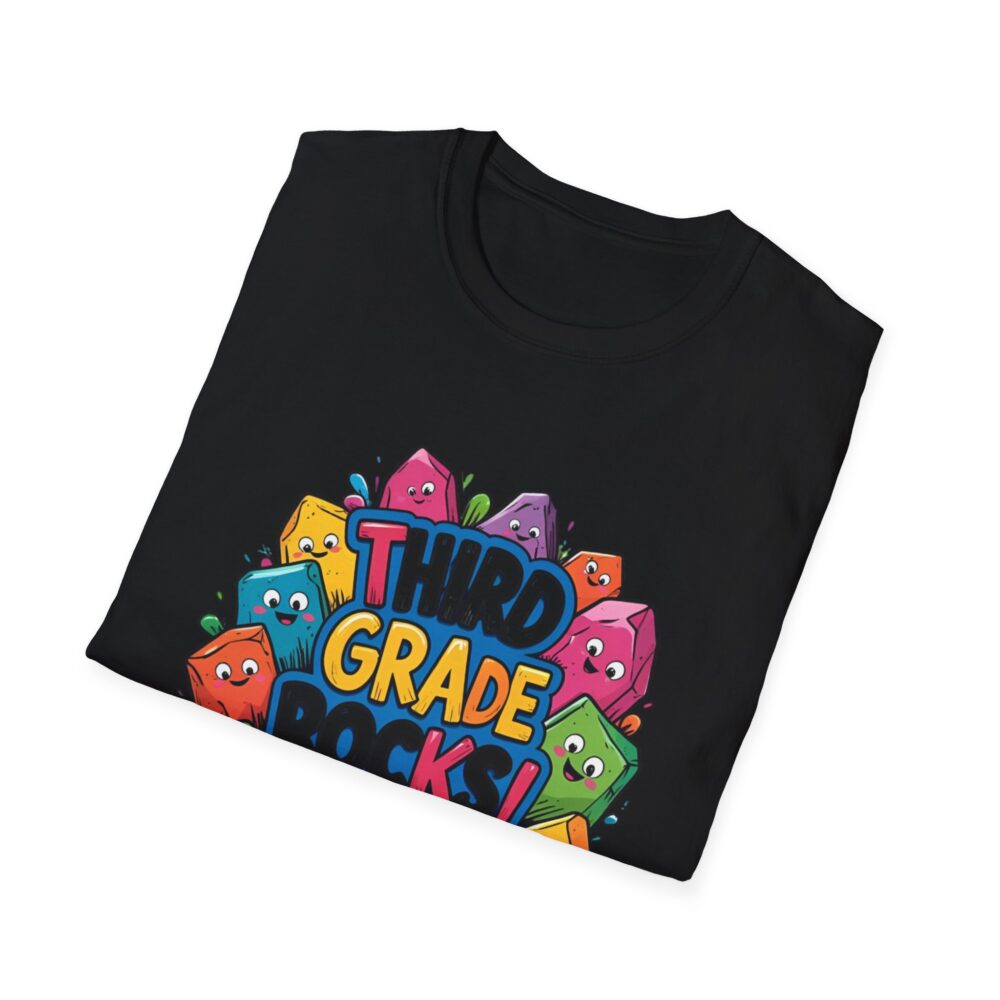 Third Grade Rocks - Unisex Soft style T-Shirt - Image 8