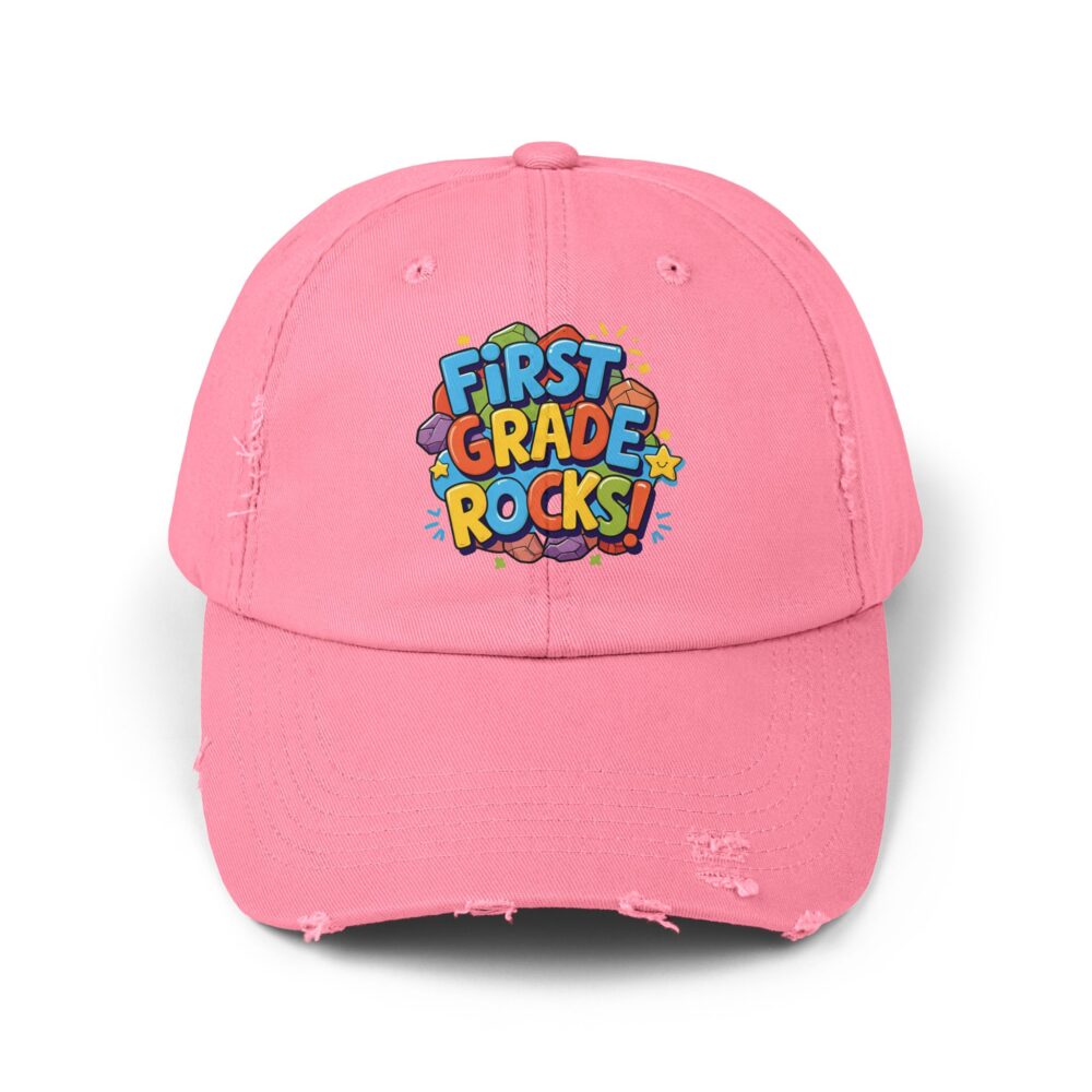First Grade Rocks, Unisex Adjustable Baseball Cap - Image 25