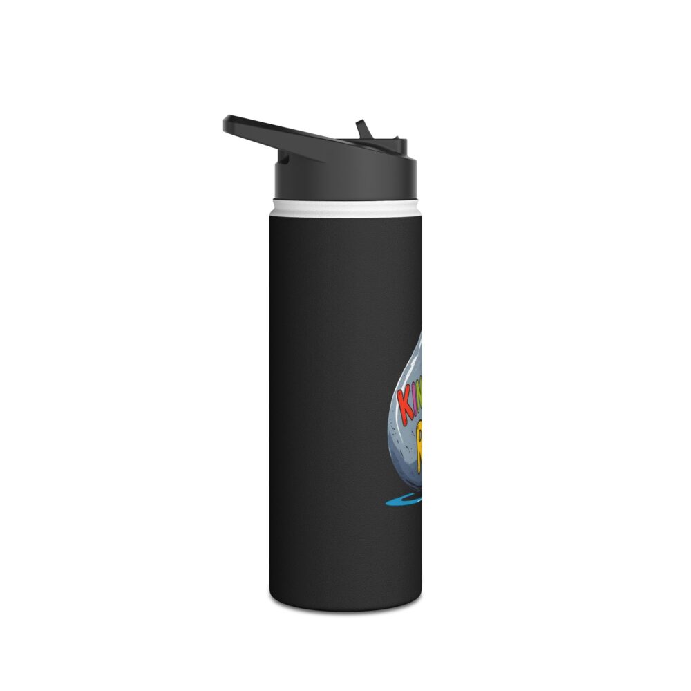Kindergarten Rocks (black) - Stainless Steel Water Bottle - Image 7