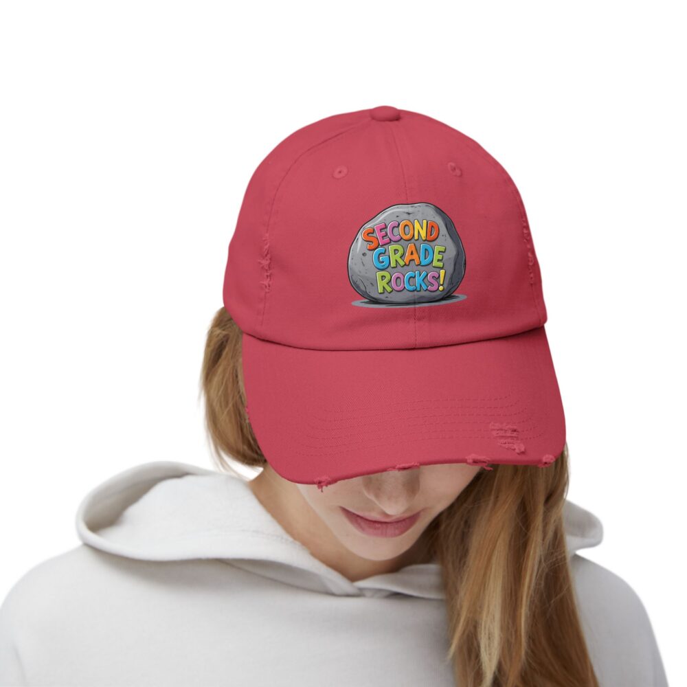 Second Grade Rocks, Unisex Adjustable Baseball Cap - Image 32