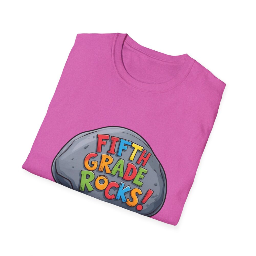 Fifth Grade Rocks - Unisex Soft style T-Shirt - Image 56