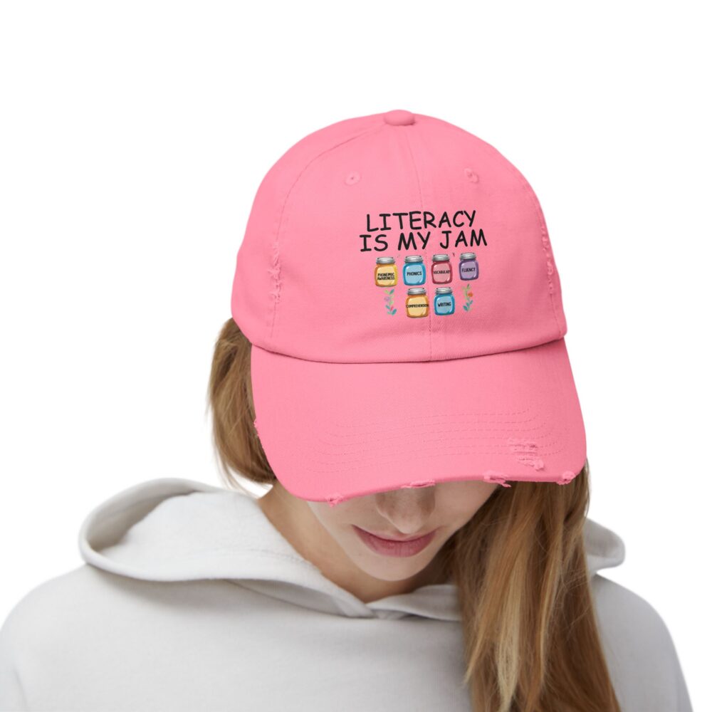 Literacy is My Jam - Unisex Adjustable Baseball Cap - Image 24