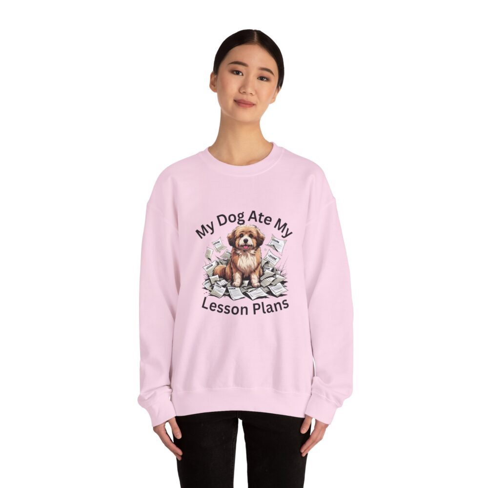 My Dog Ate My Lesson Plans -  Crewneck Sweatshirt - Image 44