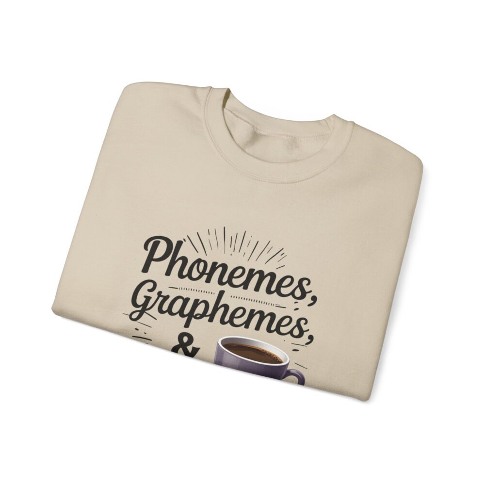 Caffeine & Phonemes Crewneck Sweatshirt | - Image 11