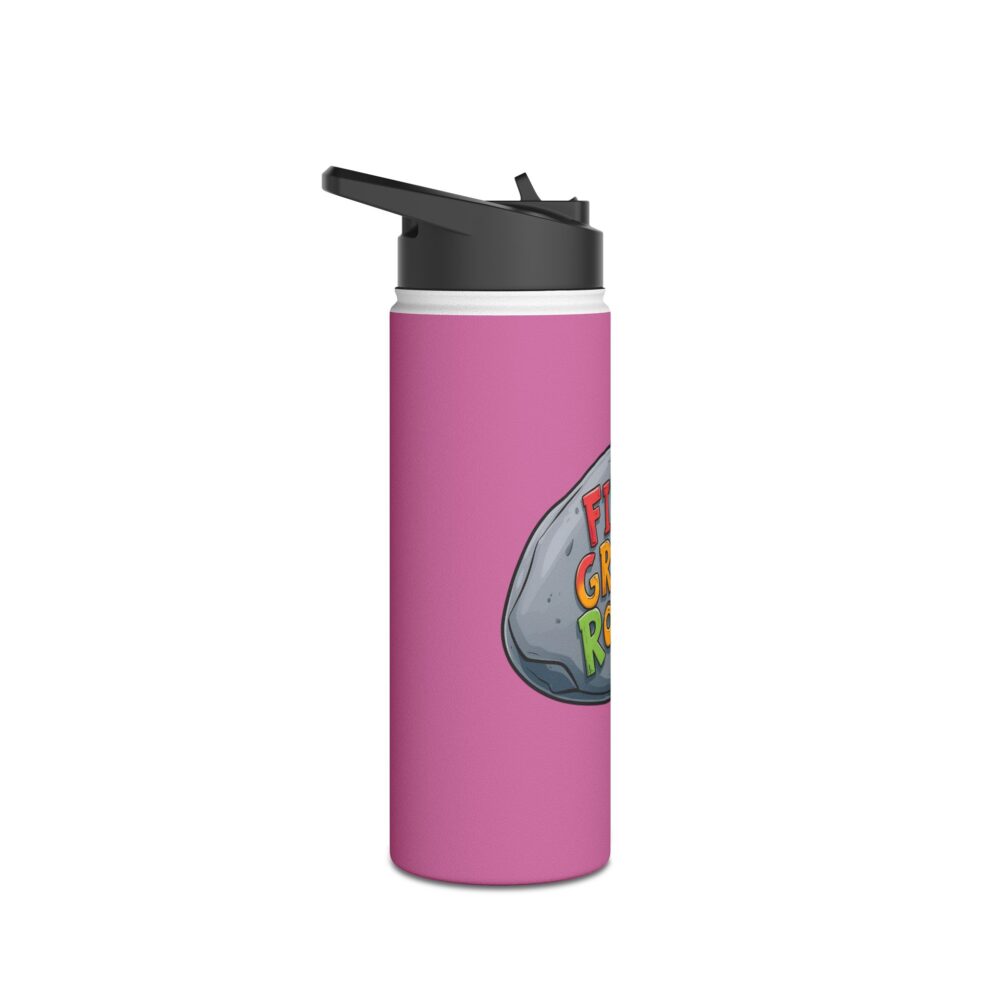 Fifth Grade Rocks (pink) - Stainless Steel Water Bottle - Image 7
