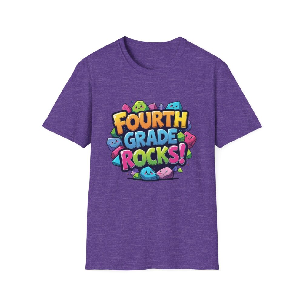 Fourth Grade Rocks - Unisex Soft style T-Shirt - Image 41