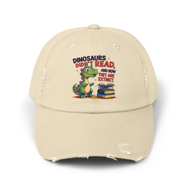 Dinosaurs Didn't Read, and Now They are Extinct-Unisex Adjustable Baseball Cap