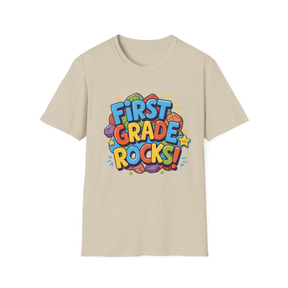 First Grade Rocks - Unisex Soft style T-Shirt - Image 9