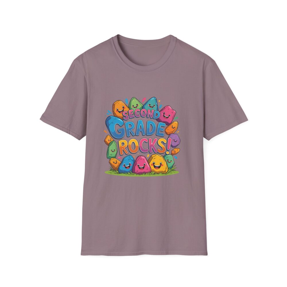Second Grade Rocks - Unisex Soft style T-Shirt - Image 49