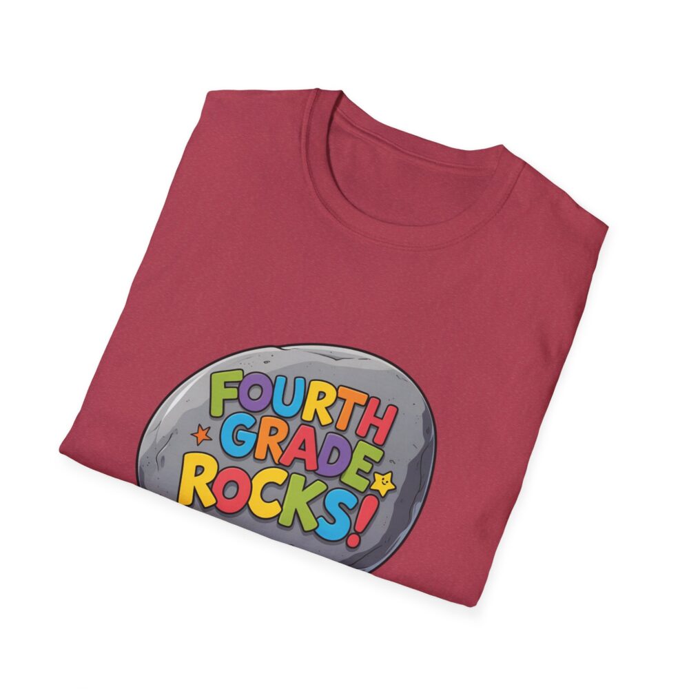 Fourth Grade Rocks - Unisex Soft style T-Shirt - Image 60