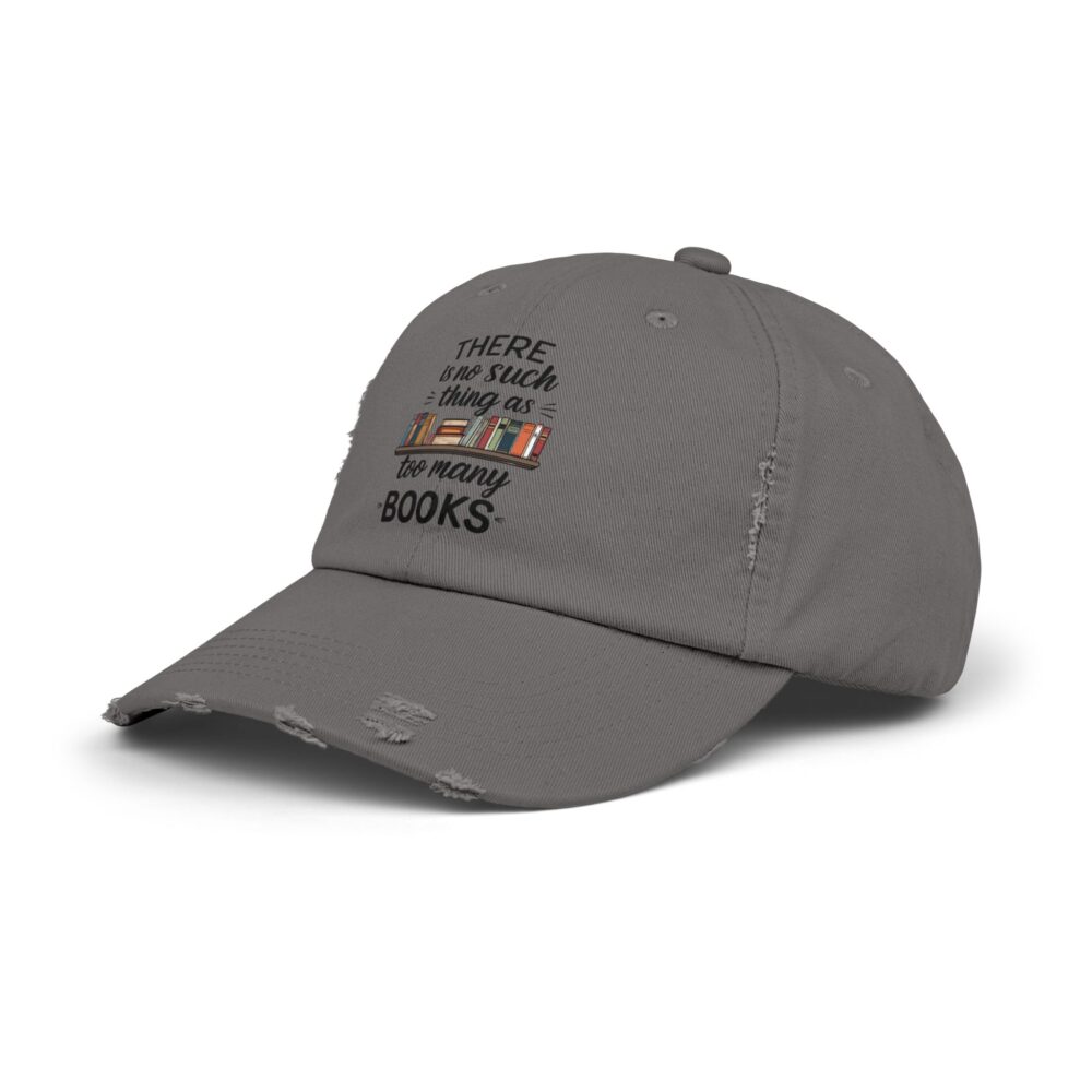 There is no Such Thing as Too Many Books - Unisex Adjustable Baseball Cap - Image 18