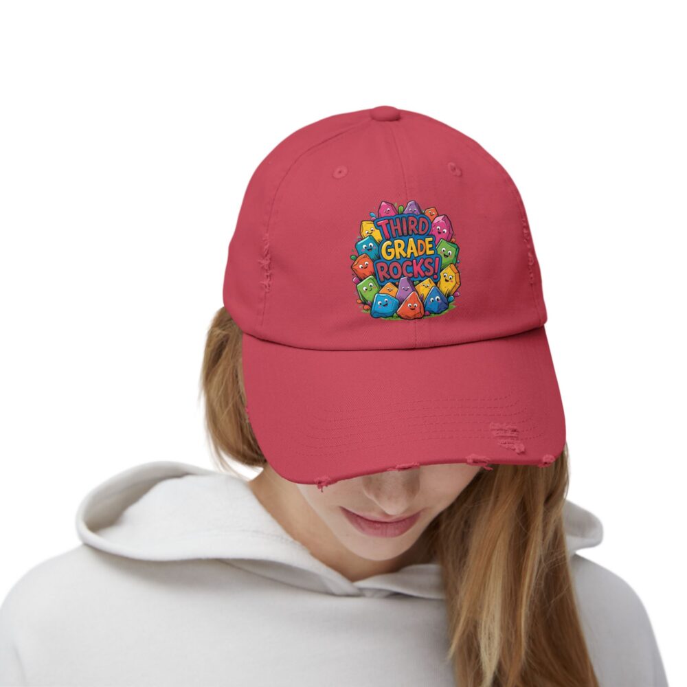Third Grade Rocks, Unisex Adjustable Baseball Cap - Image 32